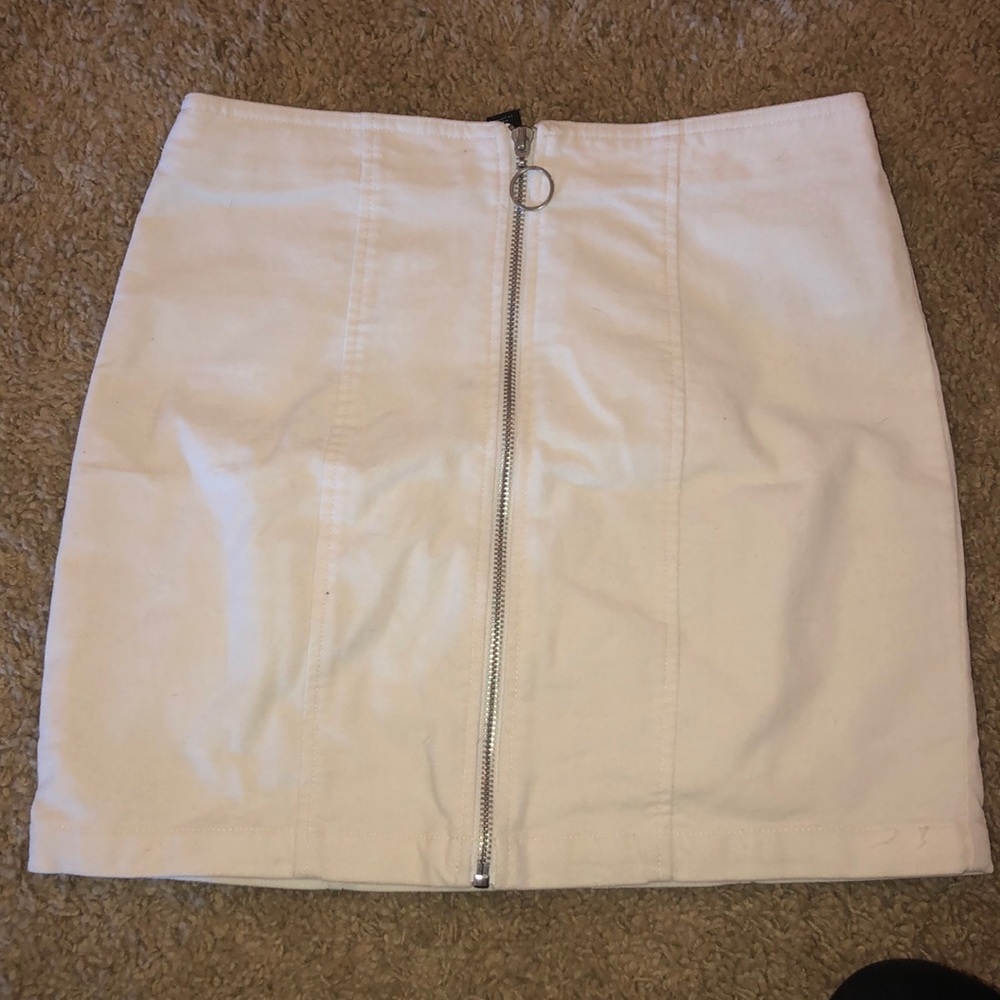 white skirt